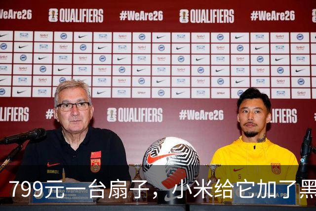 799元一台扇子，小米给它加了黑灰两色